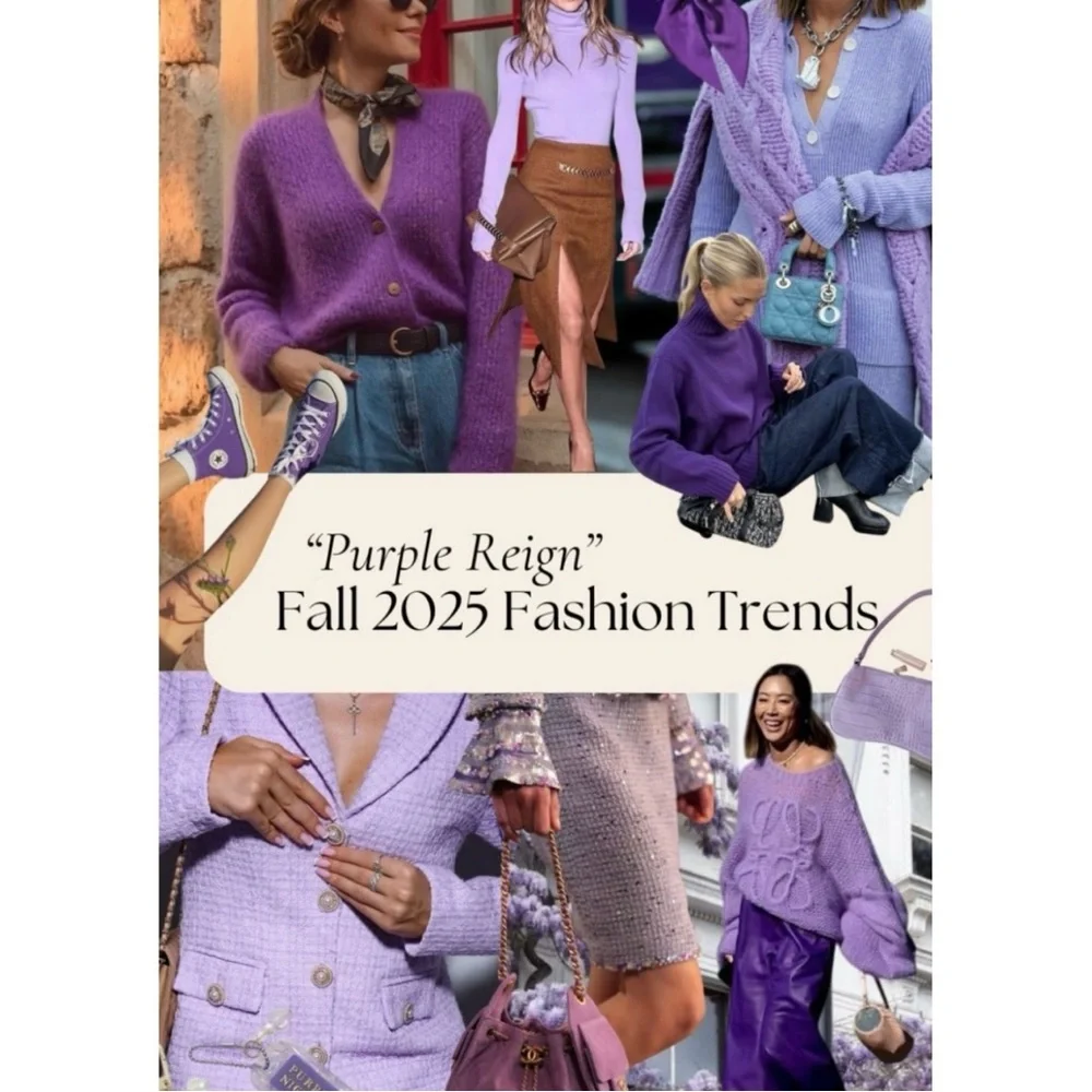 Vintage Handknitted Cardigan & Hat Set · Lilac Quiet Luxury Heirloom - Picture 4 of 16